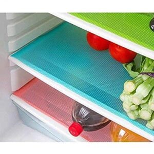 ANK PVC Plastic Refrigerator Mats (12×17-inch, Multicolour)