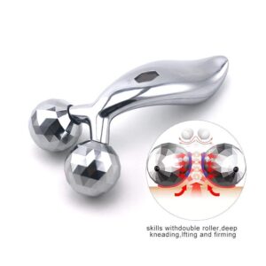 ANK Manual Roller 3D Y Shape Massager 360 Rotate Full Body Massage For Face Lifting Wrinkle Remover