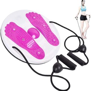 ANK Waist Twister Balance Board,Multi-Functional Waist Twisting Device Disc,Body Twister Plate with Pull Rope for Aerobic Exercise Losing Weight Bodybuilding