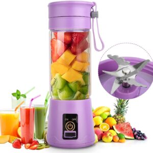 ANK 6 Blades USB Juicer Portable Blender Electric Vegetables Fruit Smoothie Squeezers Mixer for Home Travel Cup (Multicolor)